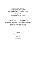 Intelligence Co-operation Between Poland and Great Britain During World War II