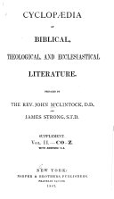 Cyclopedia of Biblical, Theological, and Ecclesiastical Literature