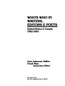 Who s who in U S  Writers  Editors   Poets