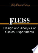 Design And Analysis Of Clinical Experiments