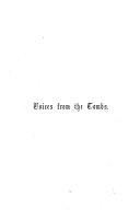 Voices from the Tombs; Or, Epitaphs, Original and Selected