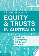 Cover of A Sourcebook on Equity and Trusts in Australia