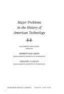 Major Problems in the History of American Technology Book