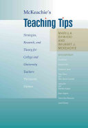 McKeachie s Teaching Tips  Strategies  Research  and Theory for College and University Teachers Book