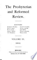 The Presbyterian and Reformed Review