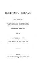 Institute Essays