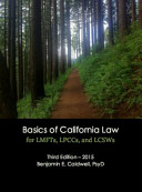 Basics of California Law for LMFTs, LPCCs, and LCSWs