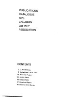 Publications Catalogue - Canadian Library Association