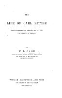 The Life of Carl Ritter