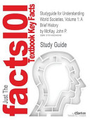 Studyguide for Understanding World Societies  Volume 1