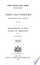 Proceedings in the Court of Requests