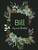 Bill Payment Checklist Book