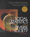 Social Statistics for a Diverse Society With SPSS Student Version 11 0