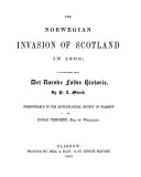 The Norwegian Invasion of Scotland in 1263