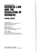Business Law and the Regulation of Business Book