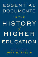 Essential Documents in the History of American Higher Education Pdf/ePub eBook