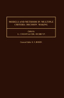 Models and Methods in Multiple Criteria Decision Making