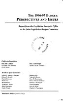 The ... Budget, Perspectives and Issues