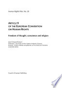 Article 9 of the European Convention on Human Rights