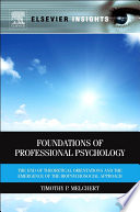 Foundations of Professional Psychology Book