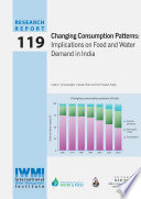 Changing consumption patterns  Implications on food and water demand in India