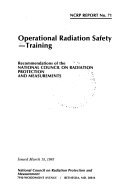 Operational Radiation Safety