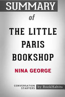 Summary of the Little Paris Bookshop by Nina George  Conversation Starters