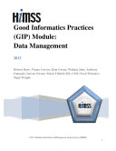 Good Informatics Practices (GIP) Module: Data Management