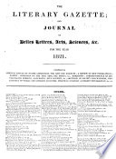 Literary Gazette and Journal of Belles Lettres  Arts  Sciences  Etc