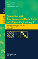 Generative and Transformational Techniques in Software Engineering II