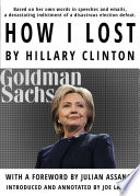 How I Lost By Hillary Clinton Book