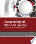 Sustainability of the Food System Book