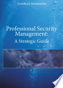 Professional Security Management Book