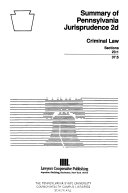 Summary of Pennsylvania Jurisprudence 2d: Criminal law