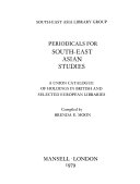 Periodicals for South-East Asian Studies