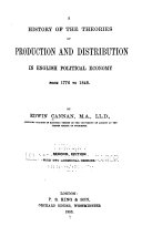 A History of the Theories of Production and Distribution in English Political Economy