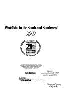 Who's Who in the South and Southwest, 2001-2002