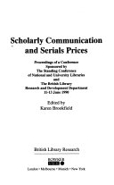 Scholarly Communication and Serials Prices