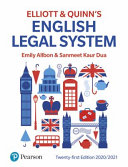 Elliott and Quinnʹs English Legal System