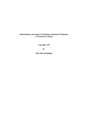 Implementation and Impact of Classroom Assessment Techniques in Community Colleges