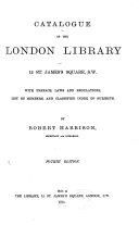 Catalogue of the London Library