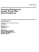 Financing Strategies for Nuclear Power Plant Decommissioning Book