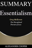 Summary of Essentialism by Alexander Cooper PDF
