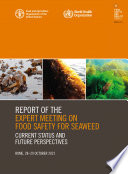 Report of the expert meeting on food safety for seaweed     Current status and future perspectives  Rome  28   29 0ctober 2021
