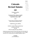 Colorado Revised Statutes