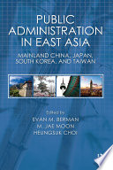 Public Administration in East Asia