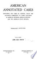 American Annotated Cases Book