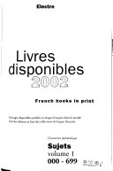 French books in print  anglais