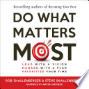 Do What Matters Most Book PDF