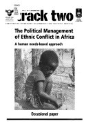 Political Management of Ethnic Conflict in Africa